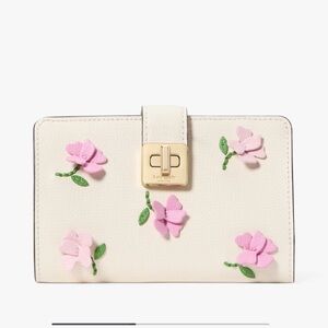 Kate Spade Cream Floral Wallet